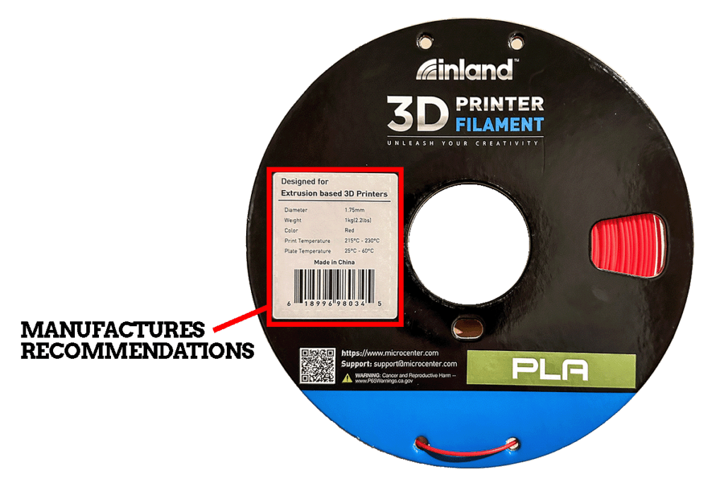 Filament Manufactures Recommendations
