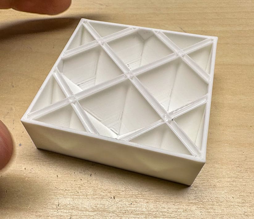 Quarter Cubic Infill Pattern Example
